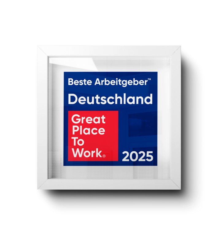 Auszeichnung Beste Arbeitgeber Deutschland 2025 Great Place to Work für Hofmann Personal als Top-10-Arbeitgeber in Zeitarbeit.