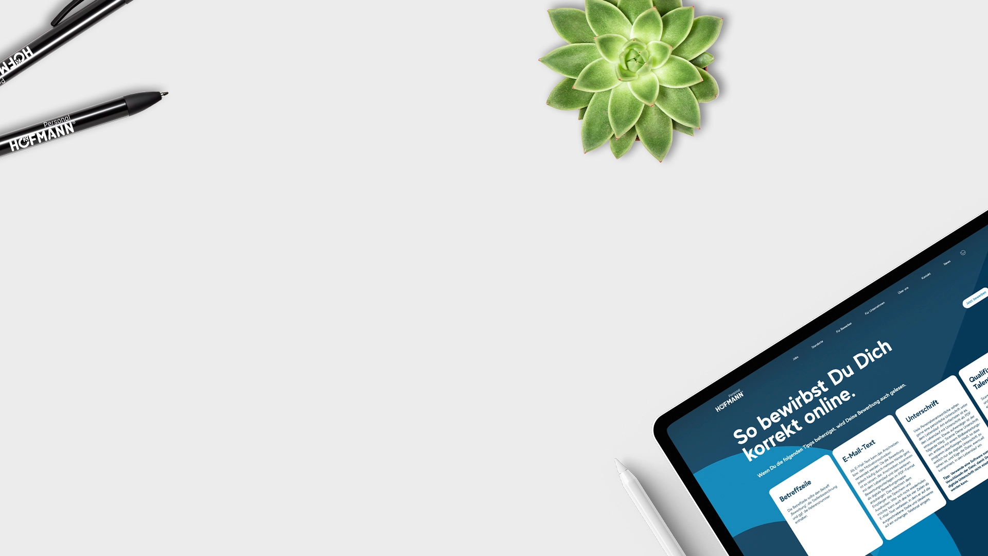 Hintergrundbild - So schreibst Du eine Bewerbung.