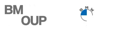 BMW Group Logo mit Markenlogos von BMW und MINI auf transparenter Hintergrund